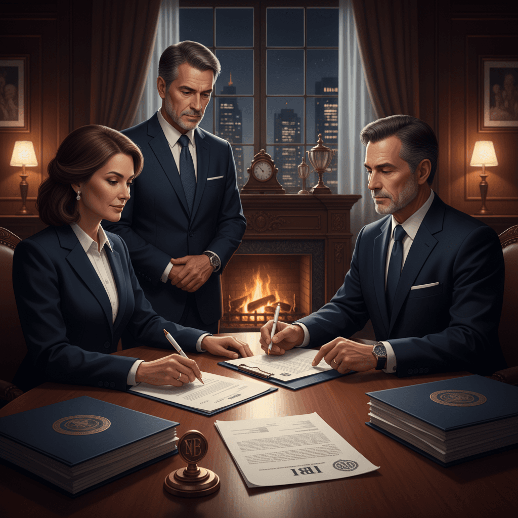 Documentos e calculadora representando custos de abertura de holding familiar em 2026